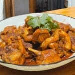 A delicious plate of spicy mama dry curry rendang